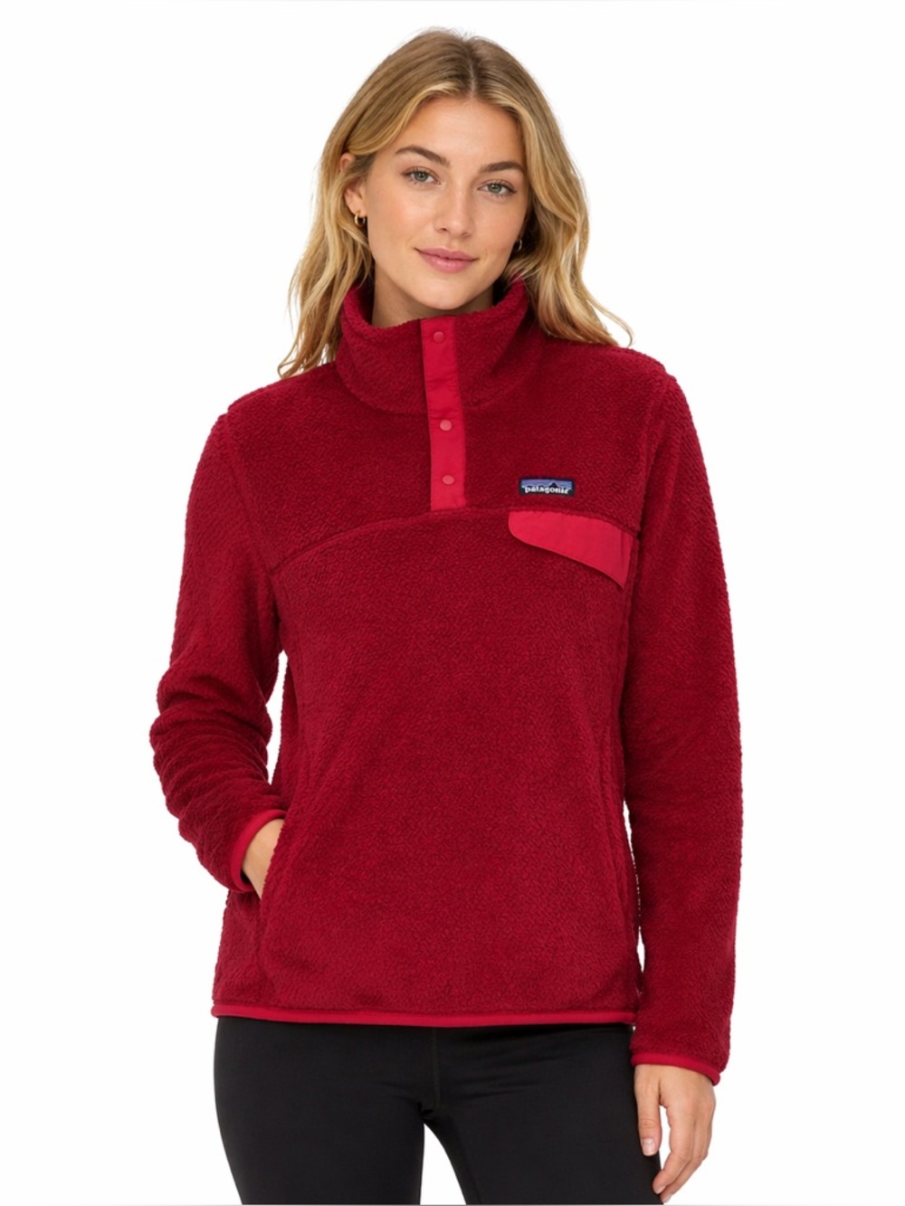 Patagonia Re-tool Snap T Pullover in Maraschino - Size M